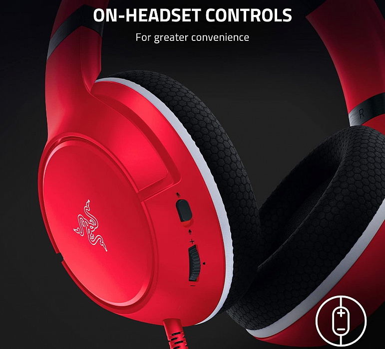 Игровая гарнитура Razer Kaira X (RZ04-03970500-R3M1) для Xbox Series X/S (Pulse Red) купить в интернет-магазине icover