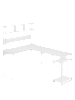 Стол компьютерный угловой лофт Ridberg ALASKA (White) купить в интернет-магазине icover