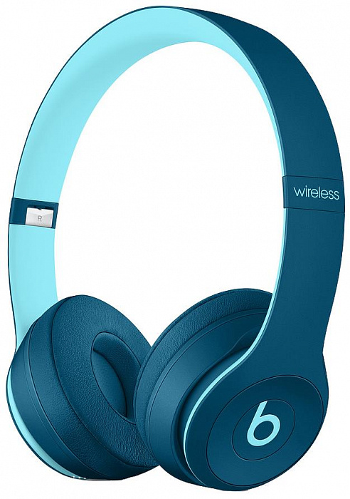 Беспроводные наушники Beats Solo3 Wireless On-Ear Headphones Beats Pop Collection (Pop Blue) купить в интернет-магазине icover