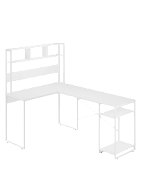 Стол компьютерный угловой лофт Ridberg ALASKA (White) купить в интернет-магазине icover