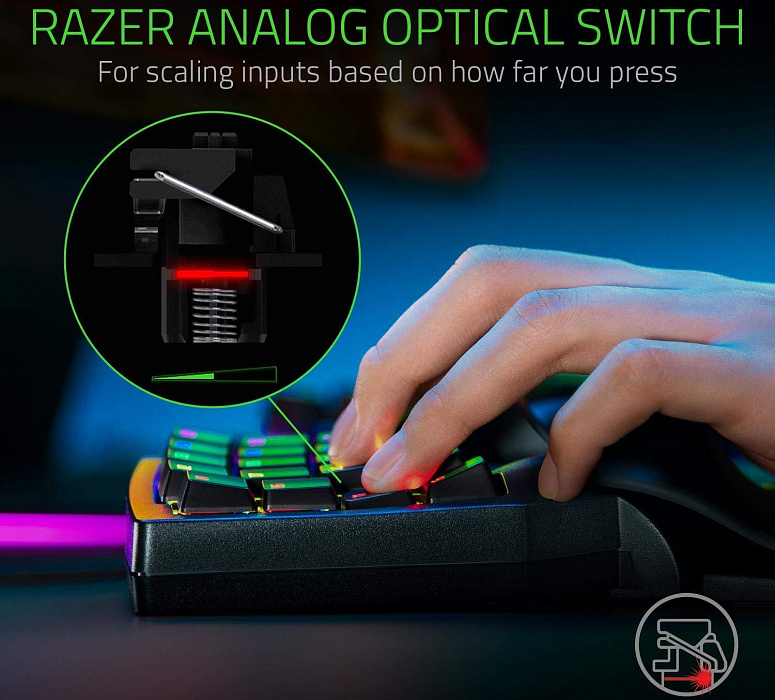 Игровая клавиатура Razer Tartarus Pro RZ07-03110100-R3M1 (Black) купить в интернет-магазине icover