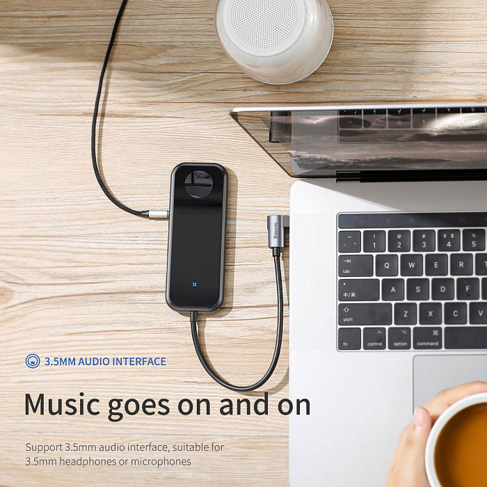 USB-концентратор Baseus Mirror Series Multifunctional Wireless Charger USB-C CAHUB-AZ0G (Black) купить в интернет-магазине icover