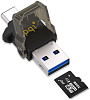 Картридер PQI Connect 312 USB 3.1 Type-C OTG (Black) купить в интернет-магазине icover
