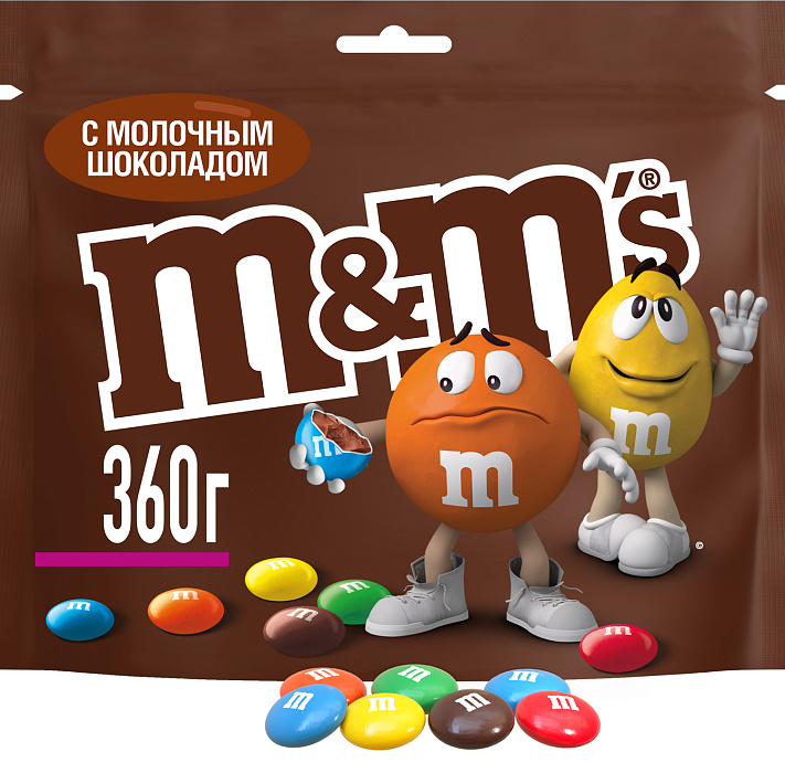 Драже M&M's c молочным шоколадом, 360 г х 3 шт. купить в интернет-магазине icover