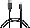 Кабель Aukey Braided Nylon (CB-AC1) USB-C to USB-A 3.1 1.2m (Black) купить в интернет-магазине icover