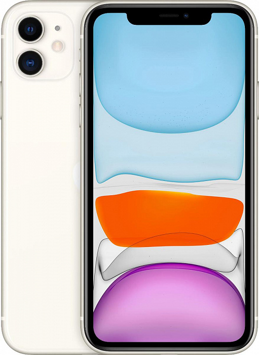 Смартфон Apple iPhone 11 64Gb MWLU2RU/A (White) купить в интернет-магазине icover