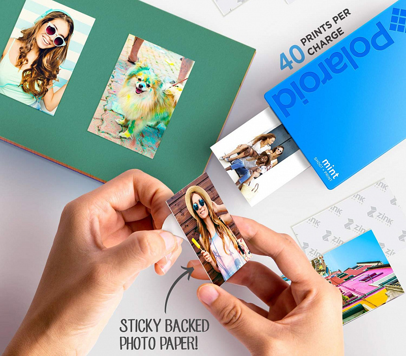Моментальная фотокамера Polaroid Mint POLSP02BL (Blue) купить в интернет-магазине icover