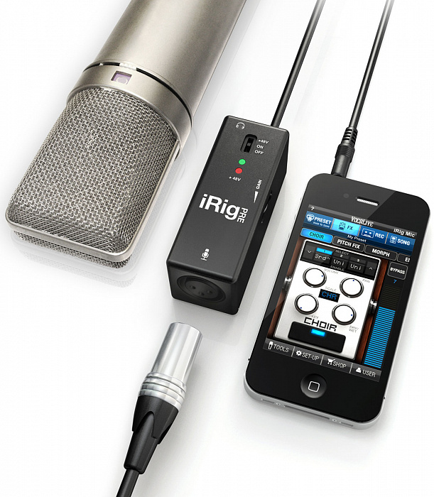 Микрофонный предусилитель IK MULTIMEDIA iRig PRE для iPhone/iPod touch/iPad купить в интернет-магазине icover