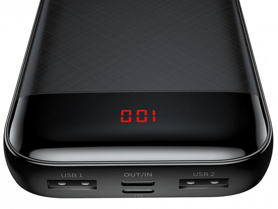 Внешний аккумулятор Baseus Mini Cu Digital Display Power Bank 20000 mAh PPAL-CKU01 (Black) купить в интернет-магазине icover