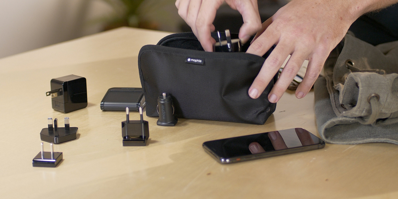Зарядный комплект Mophie Charge Stream Global Travel Kit (401302090) купить в интернет-магазине icover