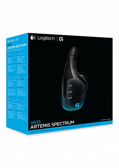 Игровая гарнитура Logitech G633 Artemis Spectrum Gaming Headset 981-000605 (Black) купить в интернет-магазине icover