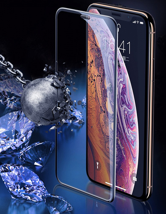 Защитное стекло Baseus Full-screen Curved Tempered (SGAPIPH61-WA01) для iPhone 11/XR (Black) купить в интернет-магазине icover