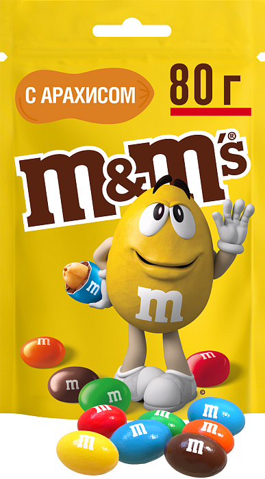 Ассорти DrageeMix драже M&M's Шоколад (2х80г), Арахис (2х80г), Соленый Арахис (2х80г) купить в интернет-магазине icover