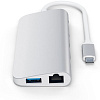 USB-концентратор Satechi Aluminum Type-C Multimedia Adapter ST-TCMM8PAS (Silver) купить в интернет-магазине icover