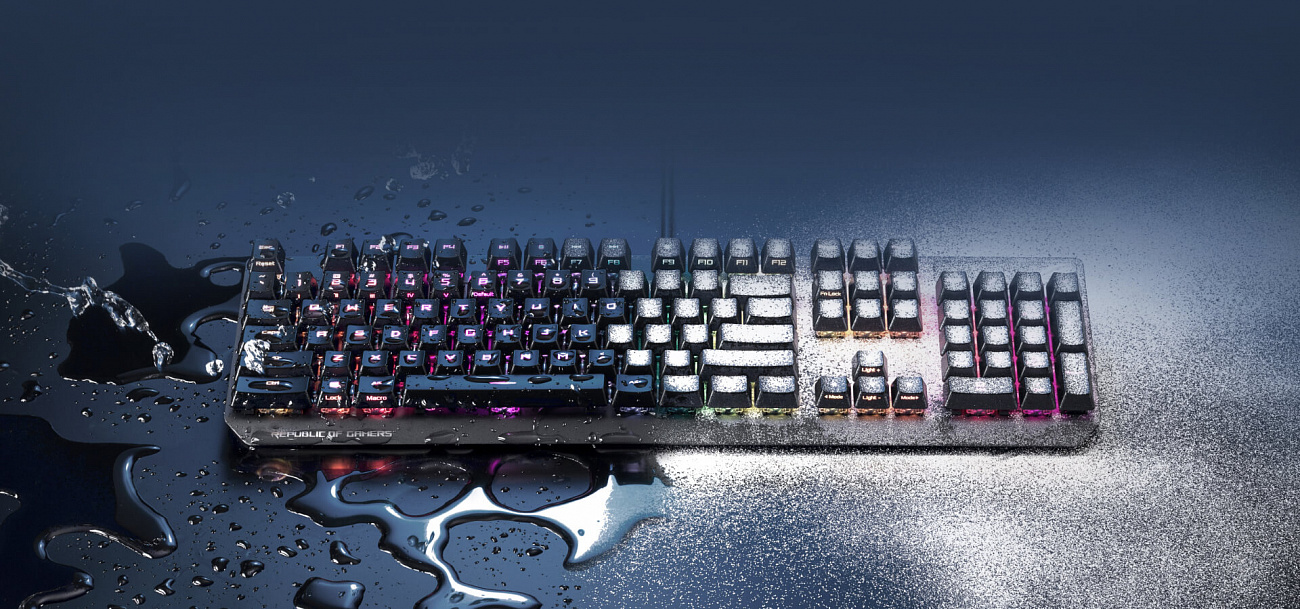 Игровая клавиатура Asus ROG Strix Scope RX (90MP0240-BKRA00) купить в интернет-магазине icover