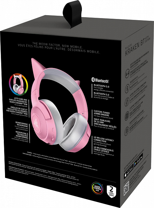 Игровая гарнитура Razer Kraken BT Kitty Edition RZ04-03520100-R3M1 (Quartz) купить в интернет-магазине icover