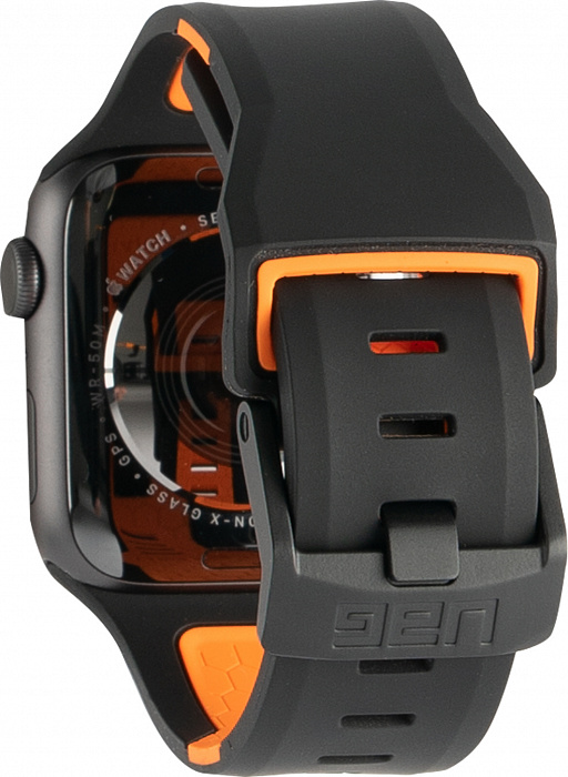 Ремешок UAG Civilian Strap (19148D114097) для Apple Watch SE/6 42/44 mm (Black/Orange) купить в интернет-магазине icover
