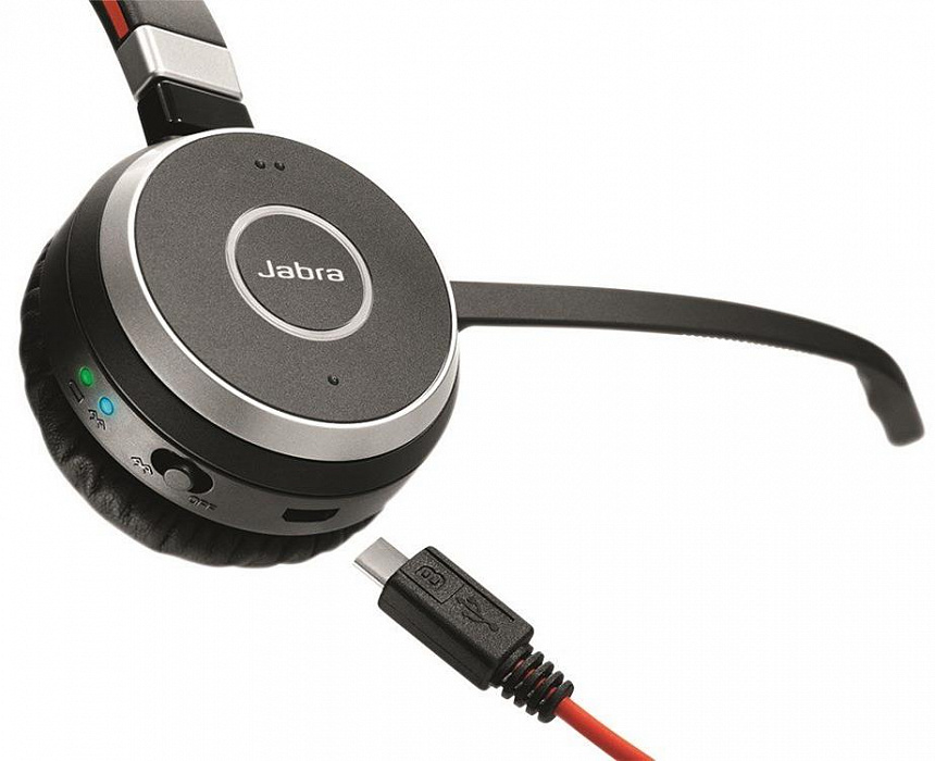 Беспроводная гарнитура Jabra Evolve 65 Stereo MS 6599-823-399 (Black) купить в интернет-магазине icover