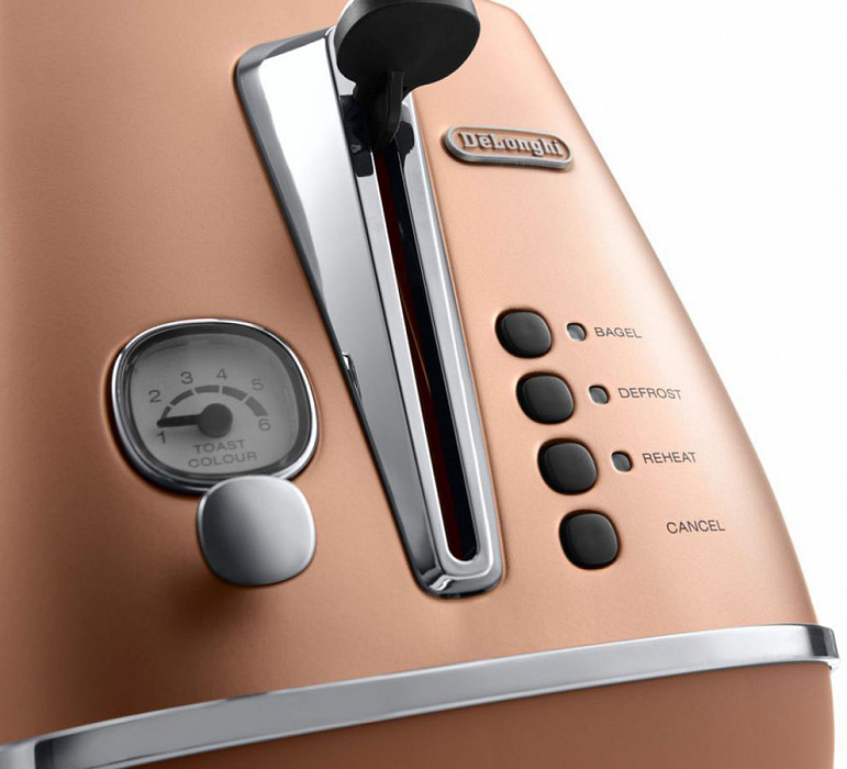 DeLonghi Distinta CTI 2103 - тостер (Copper) купить в интернет-магазине icover