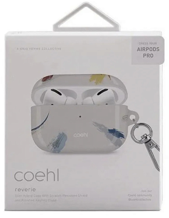 Чехол Uniq COEHL (AIRPODSPRO-REVIVY) для AirPods Pro (Reverie Beige) купить в интернет-магазине icover
