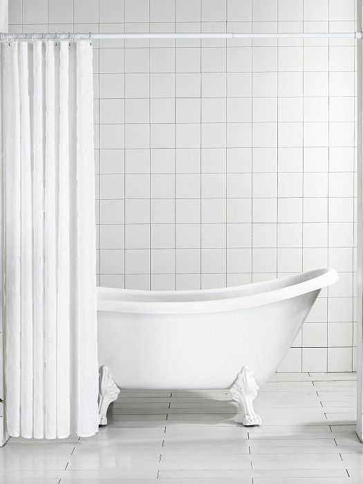 Карниз для ванной телескопический облегченный Ridberg 3.0 110 см (White) купить в интернет-магазине icover