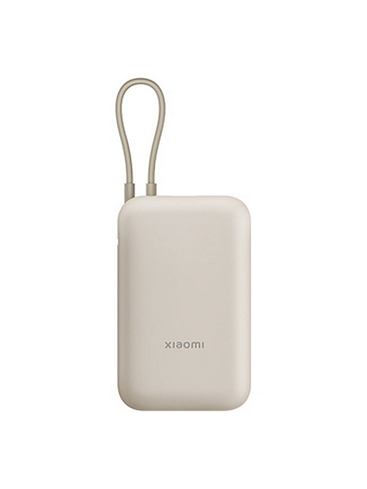 Внешний аккумулятор Xiaomi Power Bank BHR9072GL (Integrated Cable) 10000 mAh (Biege) купить в интернет-магазине icover