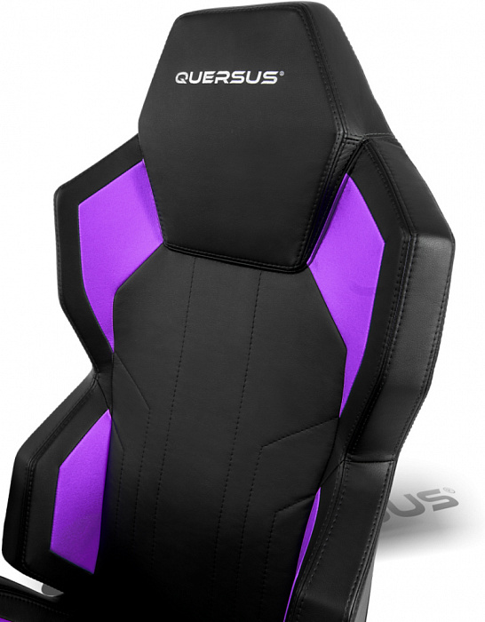 Игровое кресло Quersus Geos G702/XV (Black/Violet) купить в интернет-магазине icover