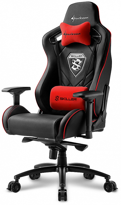 Игровое кресло Sharkoon Skiller SGS4 (Black/Red) купить в интернет-магазине icover