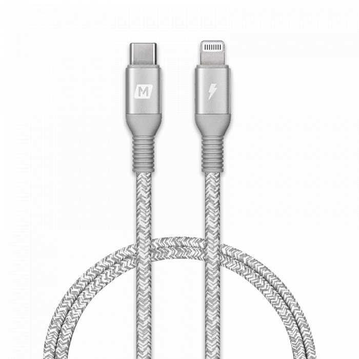 Кабель для iPod, iPhone, iPad Momax Elite Link DL31 USB-C/Lightning 1.2m (Silver) купить в интернет-магазине icover