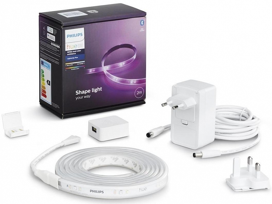 Светодиодная лента и базовый блок Philips Hue Plus 929002269110 (White) купить в интернет-магазине icover