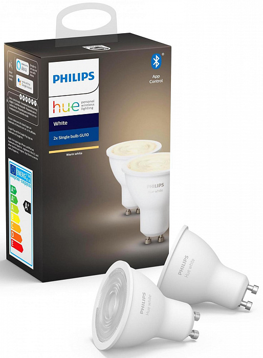 Набор ламп Philips Hue White Bluetooth GU10 (929001953506) купить в интернет-магазине icover
