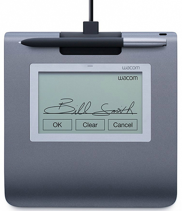Wacom STU-430 Signature Set (STU-430-SP-SET) - планшет для электронной подписи + ПО Sign Pro PDF (Dark Gray) купить в интернет-магазине icover