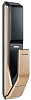 Биометрический дверной замок с ручкой Samsung SHS-P718 XBG/EN (Gold) купить в интернет-магазине icover