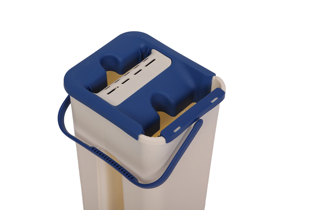 Швабра и ведро с отжимом Ridberg Hand-Free Scrape Mop Small (Blue) купить в интернет-магазине icover