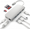 Мультипереходник Satechi Aluminum Type-C Multi-Port Adapter (Silver) купить в интернет-магазине icover