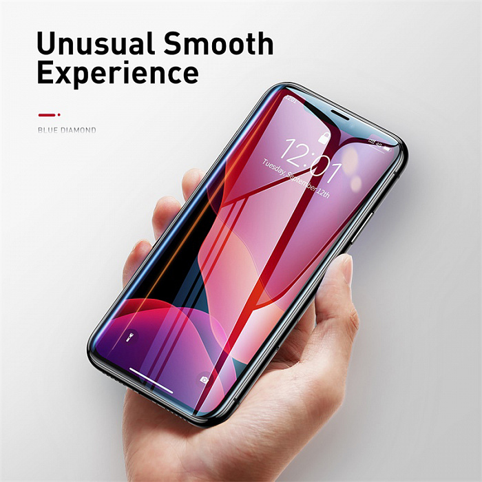 Защитное стекло Baseus 0.23mm Curved-screen Tempered (SGAPIPH61-APE01) для iPhone XR/11 (2 шт.)(Black) купить в интернет-магазине icover