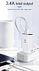 Сетевая зарядка Baseus Mirror Lake Intelligent Digital Display (CCALL-BH02) 3xUSB 3.4A (White) купить в интернет-магазине icover
