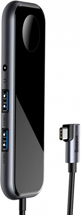 USB-концентратор Baseus Mirror Series Multifunctional Wireless Charger USB-C CAHUB-AZ0G (Black) купить в интернет-магазине icover