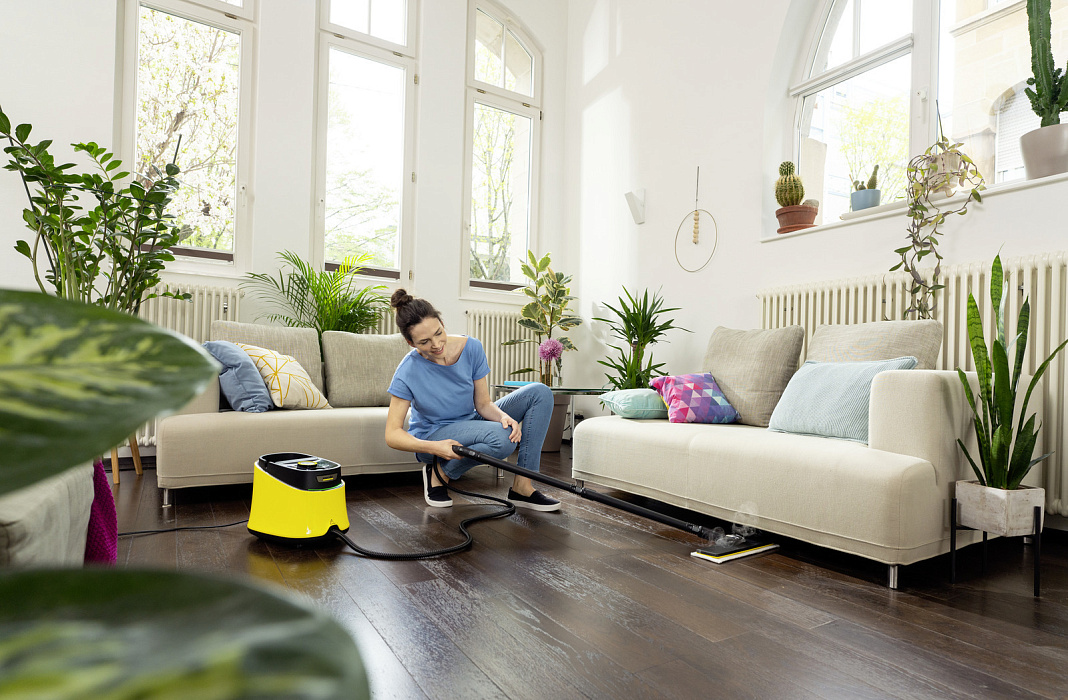 Пароочиститель Karcher SC 3 Deluxe EF (1.513-200.0) + Насадка для мытья окон Karcher (2.863-025.0) купить в интернет-магазине icover