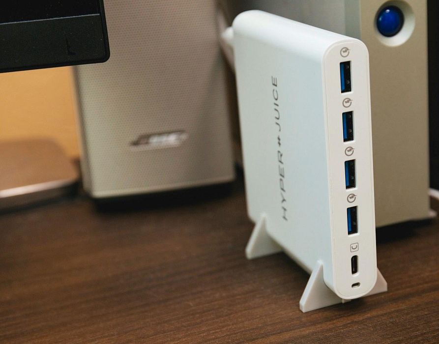Сетевое зарядное устройство HyperDrive HyperJuice 80W USB-C/USB 3.0 HJ-Q5U-WHITE-EU (White) купить в интернет-магазине icover