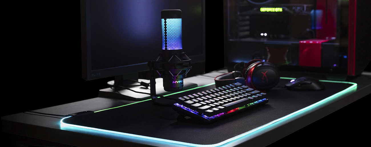 Игровой коврик для мыши HyperX Pulsefire Mat RGB (HMPM1R-A-XL) купить в интернет-магазине icover