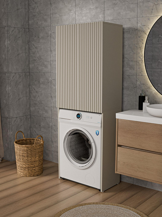 Шкафчик над стиральной машинкой Ridberg Никко МДФ (Cashmire) купить в интернет-магазине icover