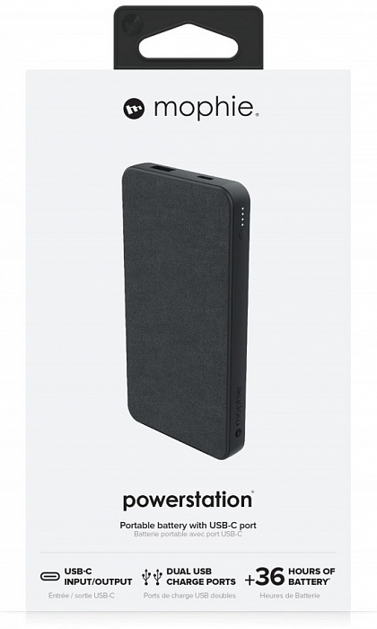 Внешний аккумулятор Mophie Powerstation 2019 (401102981) USB-C 10000 mAh (Black) купить в интернет-магазине icover