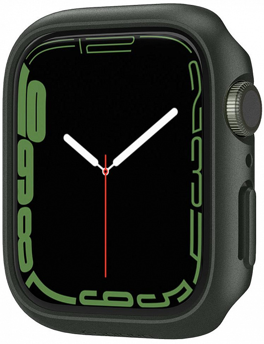 Чехол Spigen Thin Fit (ACS04175) для Apple Watch Series 7 45 mm (Military Green) купить в интернет-магазине icover