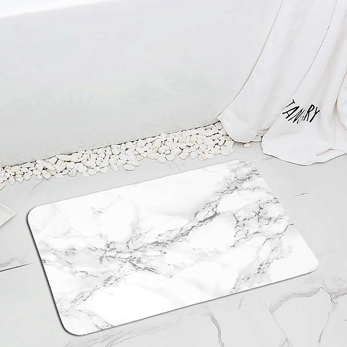 Коврик для ванной Ridberg Marble 50*80 см (White) купить в интернет-магазине icover