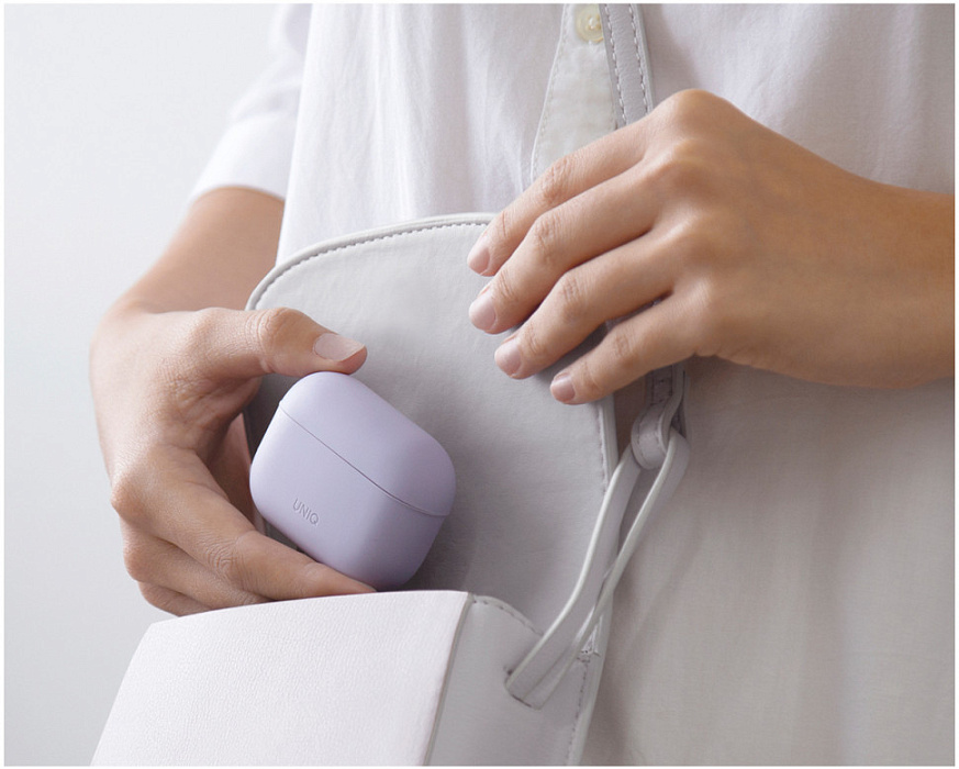 Чехол Uniq Lino (AIRPODSPRO2-LINOLAV) для Airpods Pro 2 (Lavender) купить в интернет-магазине icover