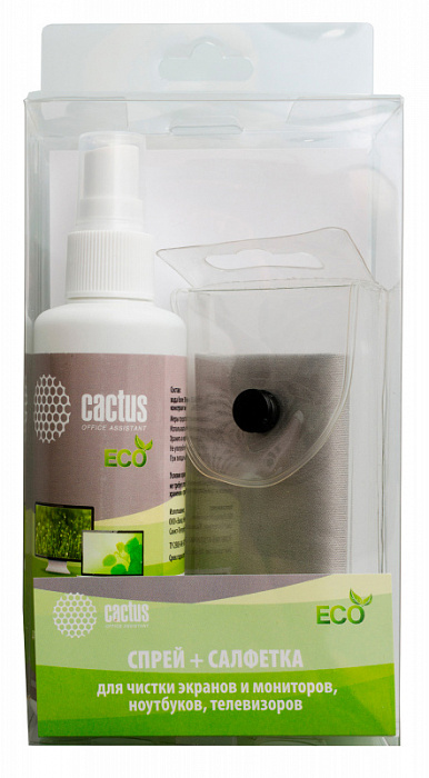 Чистящий набор Cactus CS-S3001E для экранов 100ml купить в интернет-магазине icover