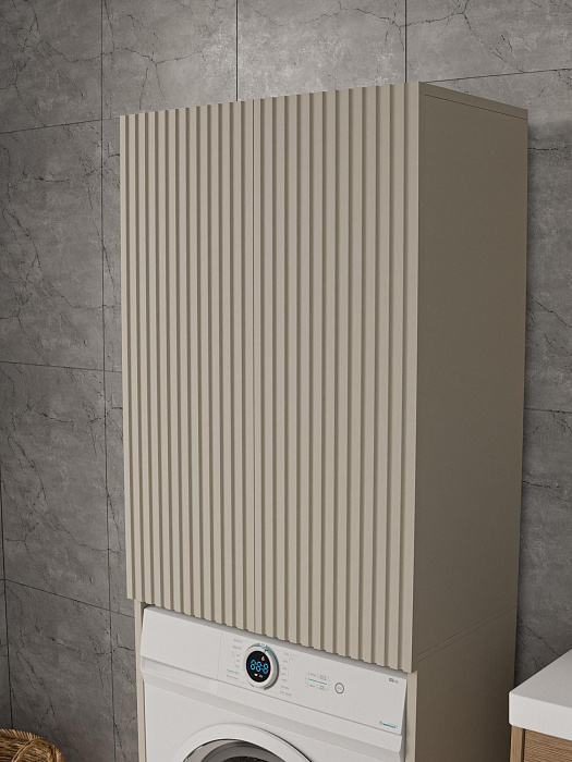 Шкафчик над стиральной машинкой Ridberg Никко МДФ (Cashmire) купить в интернет-магазине icover