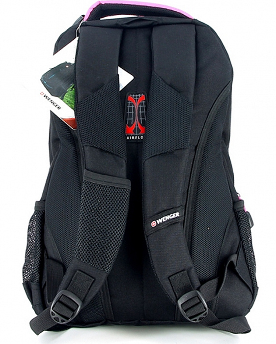 Wenger School Pack 2 (3165208408) - школьный рюкзак (Black/Pink) купить в интернет-магазине icover