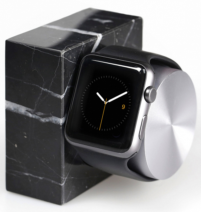 Native Union Dock Marble Edition - подставка для Apple Watch (Black) купить в интернет-магазине icover